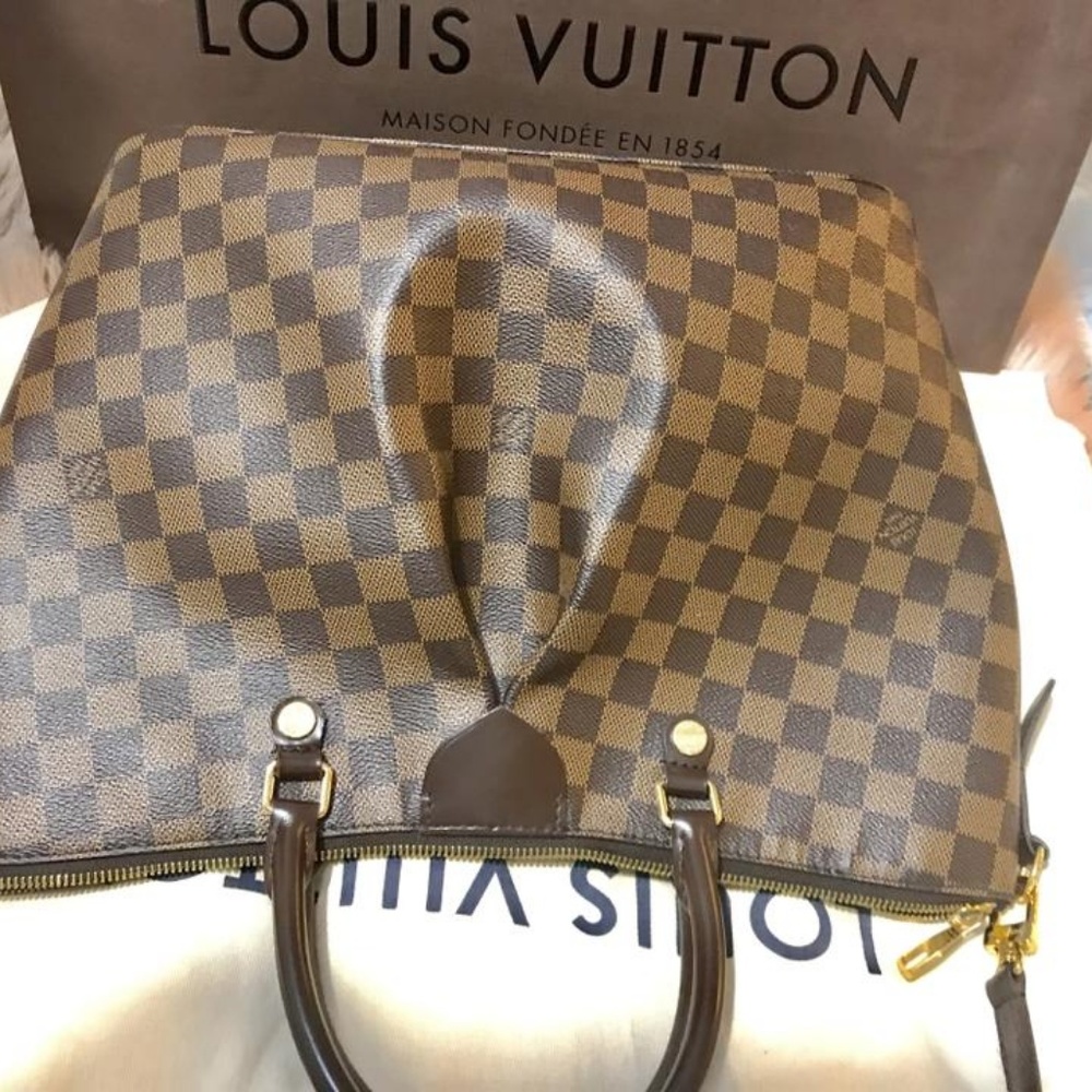 100% Auth Louis Vuitton Siena GM Satchel Bag - Picture 2 of 8
